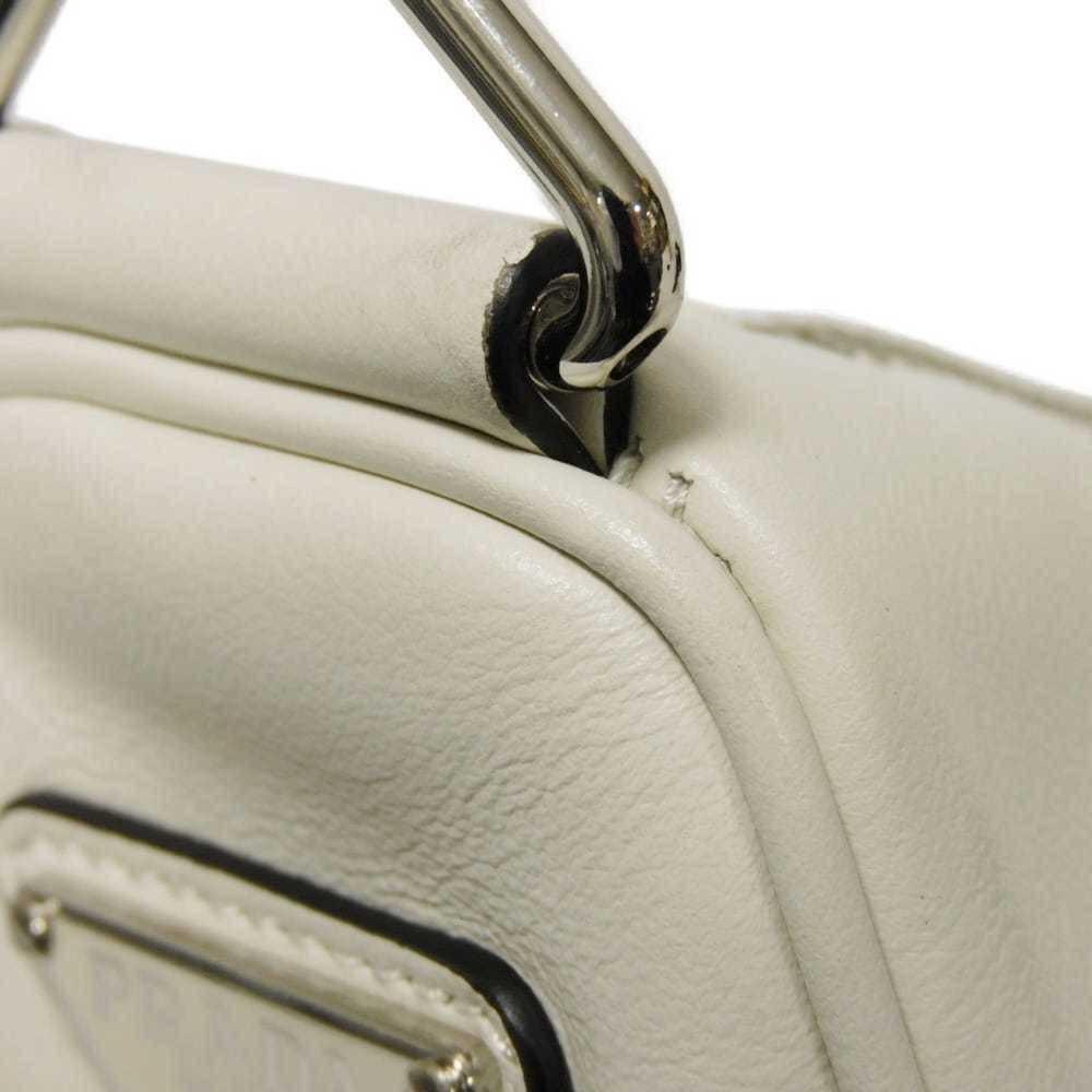 Prada Triangle Leather Crossbody Shoulder Bag in White with RFID IC Chip Embo... - Picture 15 of 16